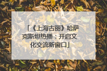 《上海古丽》哈萨克斯坦热播：开启文化交流新窗口