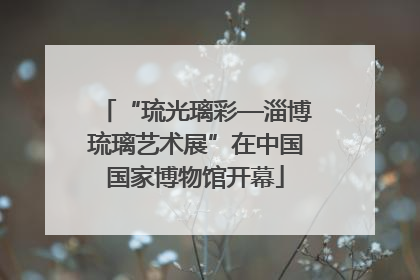“琉光璃彩—淄博琉璃艺术展”在中国国家博物馆开幕