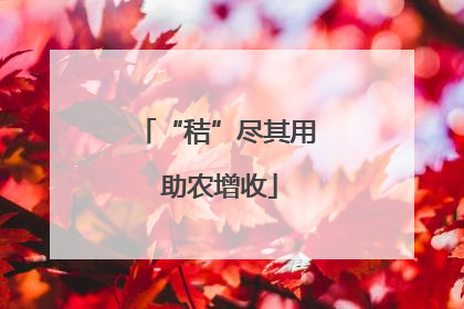 “秸”尽其用 助农增收
