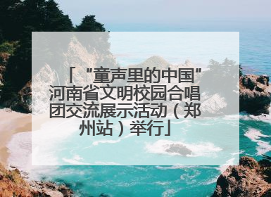 “童声里的中国”河南省文明校园合唱团交流展示活动（郑州站）举行