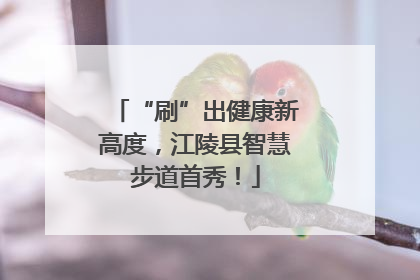“刷”出健康新高度，江陵县智慧步道首秀！