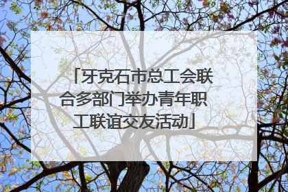 牙克石市总工会联合多部门举办青年职工联谊交友活动