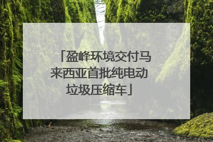 盈峰环境交付马来西亚首批纯电动垃圾压缩车