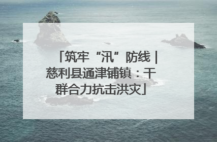 筑牢“汛”防线｜慈利县通津铺镇：干群合力抗击洪灾