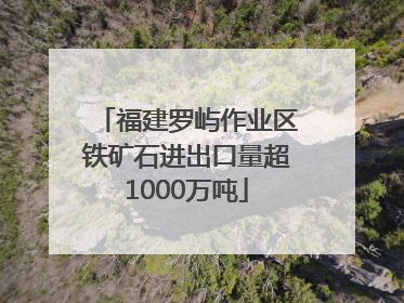 福建罗屿作业区铁矿石进出口量超1000万吨