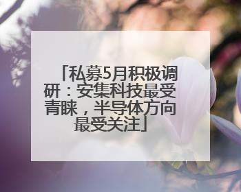 私募5月积极调研：安集科技最受青睐，半导体方向最受关注