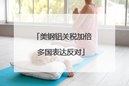 美钢铝关税加倍 多国表达反对