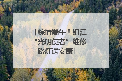 粽情端午！镇江“光明使者”维修路灯送安康