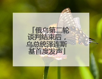 俄乌第二轮谈判结束后，乌总统泽连斯基首度发声