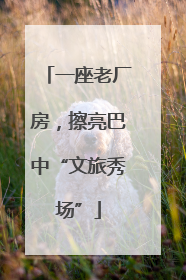 一座老厂房，擦亮巴中“文旅秀场”
