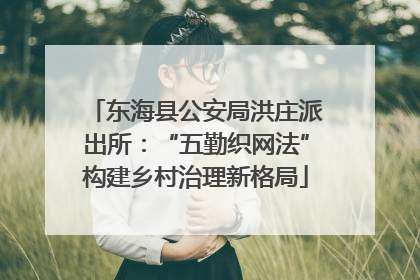 东海县公安局洪庄派出所：“五勤织网法”构建乡村治理新格局