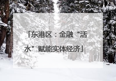 东港区：金融“活水”赋能实体经济