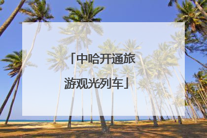 中哈开通旅游观光列车