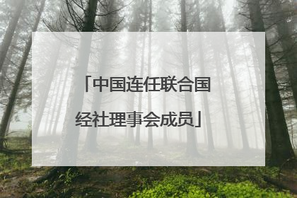 中国连任联合国经社理事会成员