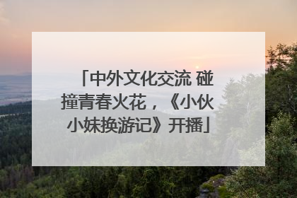 中外文化交流 碰撞青春火花，《小伙小妹换游记》开播