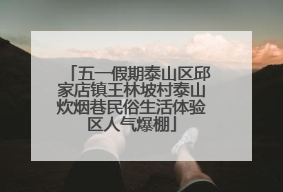 五一假期泰山区邱家店镇王林坡村泰山炊烟巷民俗生活体验区人气爆棚