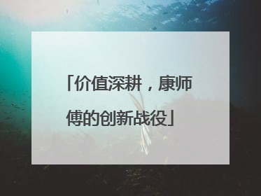 价值深耕，康师傅的创新战役