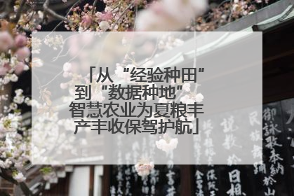 从“经验种田”到“数据种地” 智慧农业为夏粮丰产丰收保驾护航