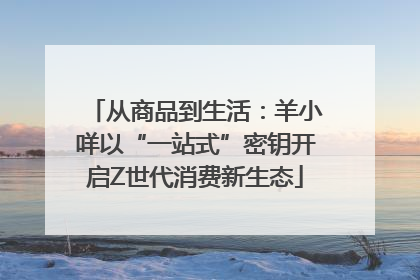 从商品到生活：羊小咩以“一站式”密钥开启Z世代消费新生态