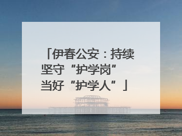 伊春公安：持续坚守“护学岗” 当好“护学人”