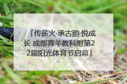 传薪火·承古韵·悦成长 成都青羊教科附第22届阳光体育节启幕