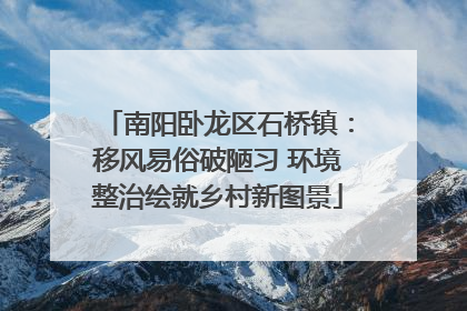 南阳卧龙区石桥镇：移风易俗破陋习 环境整治绘就乡村新图景