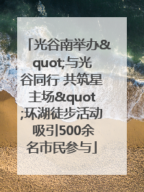 光谷南举办"与光谷同行 共筑星主场"环湖徒步活动 吸引500余名市民参与