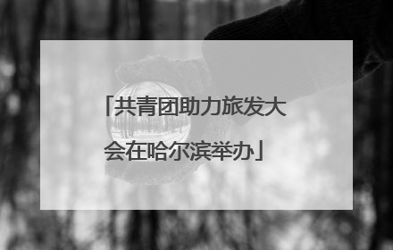 共青团助力旅发大会在哈尔滨举办