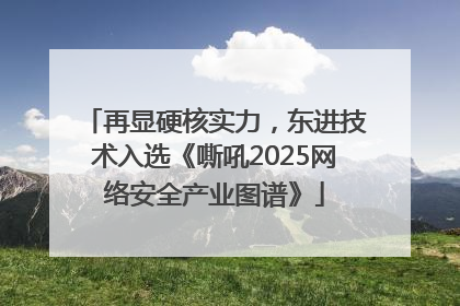 再显硬核实力，东进技术入选《嘶吼2025网络安全产业图谱》