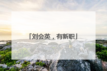 刘会英，有新职