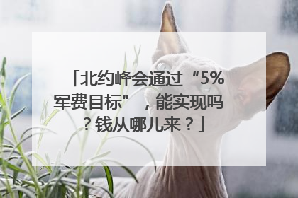 北约峰会通过“5%军费目标”，能实现吗？钱从哪儿来？