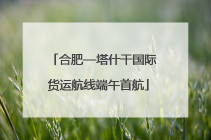 合肥—塔什干国际货运航线端午首航