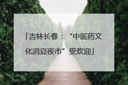 吉林长春：“中医药文化消夏夜市”受欢迎