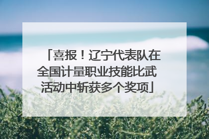 喜报！辽宁代表队在全国计量职业技能比武活动中斩获多个奖项