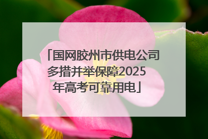国网胶州市供电公司多措并举保障2025年高考可靠用电