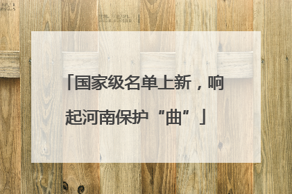 国家级名单上新，响起河南保护“曲”