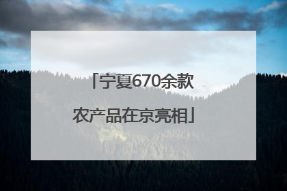 宁夏670余款农产品在京亮相