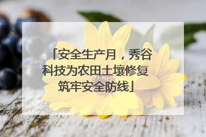 安全生产月，秀谷科技为农田土壤修复筑牢安全防线
