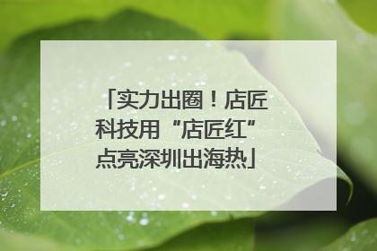 实力出圈！店匠科技用“店匠红”点亮深圳出海热