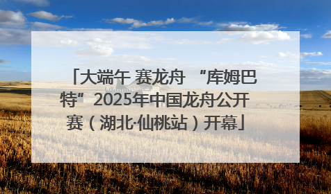 大端午 赛龙舟 “库姆巴特”2025年中国龙舟公开赛（湖北·仙桃站）开幕