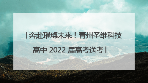 奔赴璀璨未来！青州圣维科技高中 2022 届高考送考