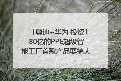 奥迪+华为 投资180亿的PPE超级智能工厂首款产品要搞大事情？｜粤港澳车展