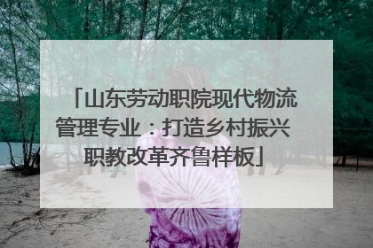 山东劳动职院现代物流管理专业：打造乡村振兴职教改革齐鲁样板
