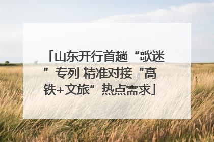 山东开行首趟“歌迷”专列 精准对接“高铁+文旅”热点需求
