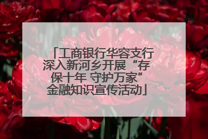 工商银行华容支行深入新河乡开展“存保十年 守护万家”金融知识宣传活动