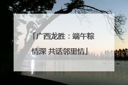 广西龙胜：端午粽情深 共话邻里情
