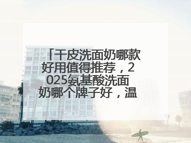 干皮洗面奶哪款好用值得推荐，2025氨基酸洗面奶哪个牌子好，温和在线
