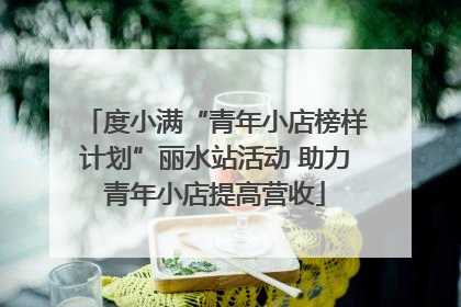 度小满“青年小店榜样计划”丽水站活动 助力青年小店提高营收