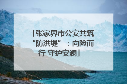 张家界市公安共筑“防洪堤”：向险而行 守护安澜