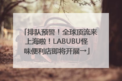 排队预警！全球顶流来上海啦！LABUBU怪味便利店即将开展→